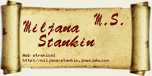 Miljana Stankin vizit kartica